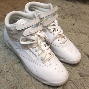 Reebok white hightops